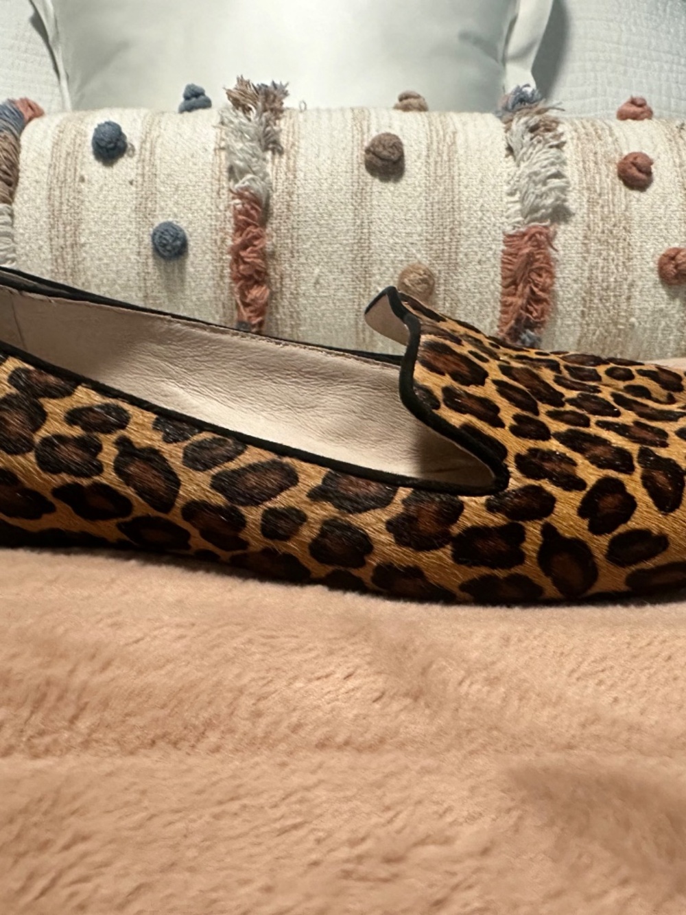 Gianni Bini Leopard Print Calf Hair Shoes - Picture 4 of 6